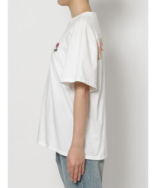 jouetie（ジュエティ）の「サテンBIGロゴT（Tシャツ/カットソー・レディース・オフホワイト/ブラック/オレンジ・MEDIUM）」の18枚目の写真