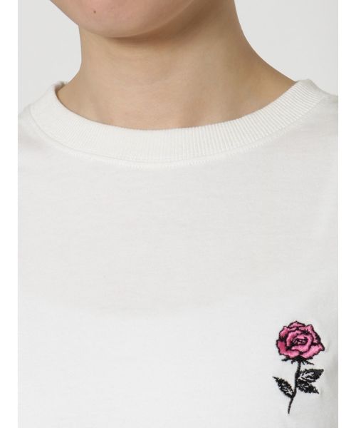 jouetie（ジュエティ）の「サテンBIGロゴT（Tシャツ/カットソー・レディース・オフホワイト/ブラック/オレンジ・MEDIUM）」の21枚目の写真