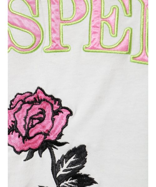 jouetie（ジュエティ）の「サテンBIGロゴT（Tシャツ/カットソー・レディース・オフホワイト/ブラック/オレンジ・MEDIUM）」の15枚目の写真