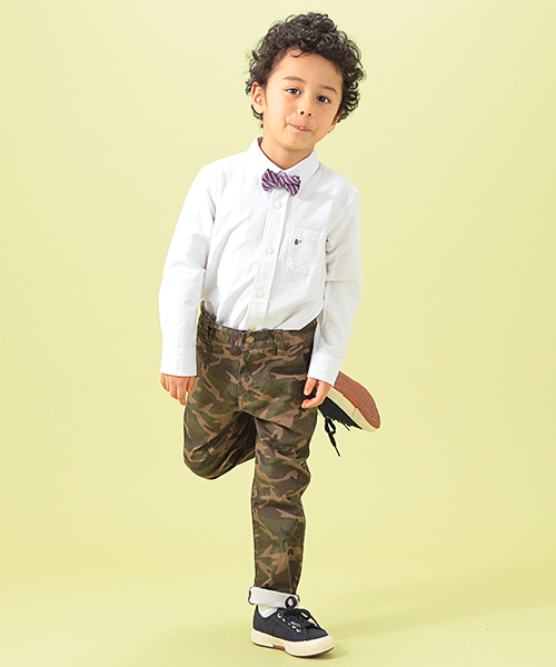 B:MING by BEAMS（ビーミングバイビームス）の「＜VERY5月号 別冊ちびVERY掲載＞ビーミング by ビームス / OXクレリック ボタンダウンシャツ＜ボウタイ付き＞（シャツ/ブラウス・キッズ・ホワイト/サックスブルー・90/110/130/80/120/100）」の13枚目の写真