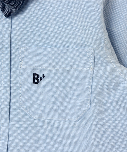 B:MING by BEAMS（ビーミングバイビームス）の「＜VERY5月号 別冊ちびVERY掲載＞ビーミング by ビームス / OXクレリック ボタンダウンシャツ＜ボウタイ付き＞（シャツ/ブラウス・キッズ・ホワイト/サックスブルー・90/110/130/80/120/100）」の5枚目の写真