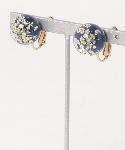 カヤ（カヤ）の「【カヤ】色かすみイヤリング（イヤリング・レディース・ネイビー/グレー/レッド/ピンク/ターコイズブルー/イエロー・FREE）」の2枚目の写真