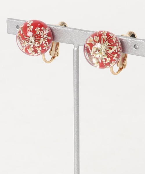 カヤ（カヤ）の「【カヤ】色かすみイヤリング（イヤリング・レディース・ネイビー/グレー/レッド/ピンク/ターコイズブルー/イエロー・FREE）」の6枚目の写真