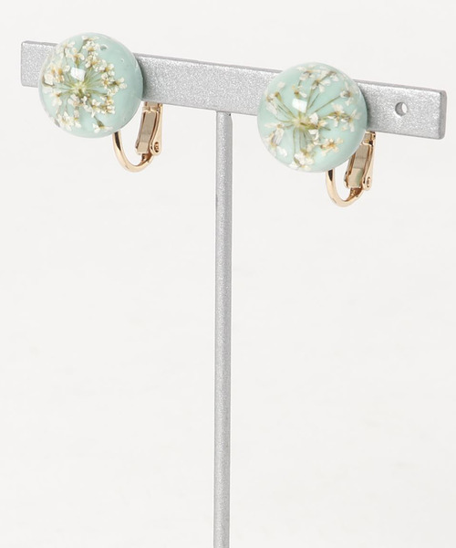 カヤ（カヤ）の「【カヤ】色かすみイヤリング（イヤリング・レディース・ネイビー/グレー/レッド/ピンク/ターコイズブルー/イエロー・FREE）」の3枚目の写真