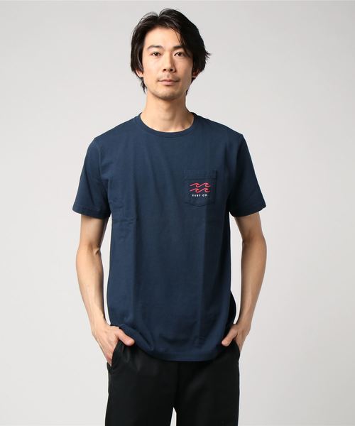 BILLABONG(ビラボン)の「半袖Tシャツ BILLABONG DESI AJ011-292(Tシャツ/カットソー・メンズ・ホワイト/ネイビー/ピンク・S/M/L)」の1枚目の写真