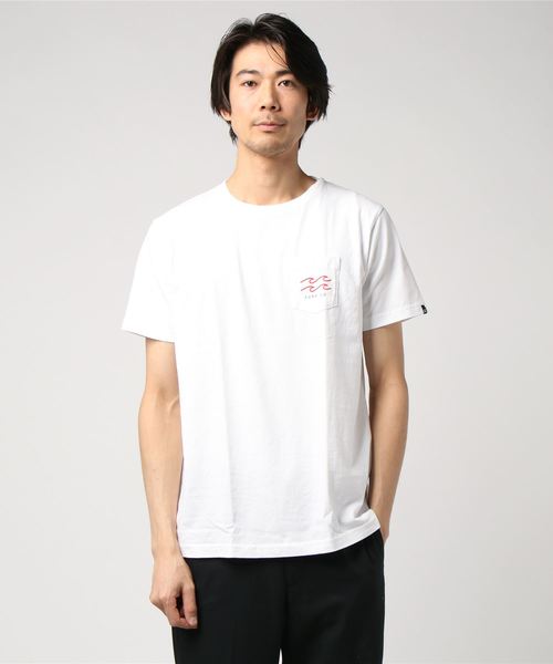 BILLABONG(ビラボン)の「半袖Tシャツ BILLABONG DESI AJ011-292(Tシャツ/カットソー・メンズ・ホワイト/ネイビー/ピンク・S/M/L)」の2枚目の写真