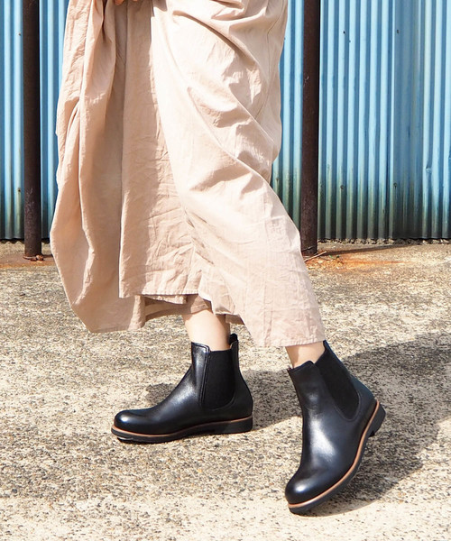 あしながおじさん（アシナガオジサン）の「〈あしながおじさん〉サイドゴアブーツ（ブーツ・レディース・ダークブラウン/ブラック・23.5cm/24.5cm/23.0cm/24.0cm/22.5cm）」の5枚目の写真