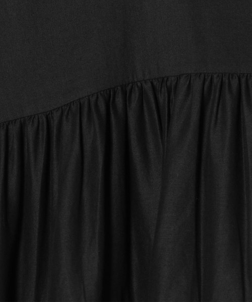 マーレット シャツワンピース ティアードフリル ボタンアップ MERLETTE(マーレット)の”MARTEL”LONG SLEEVE BUTTON FRONT DRESS