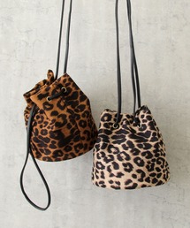A.M.S. | 【A.M.S./エーエムエス】 レオパード 巾着バッグ / ミニショルダーバッグ(ショルダーバッグ)