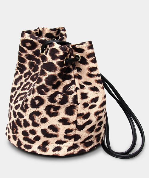 A.M.S.（エーエムエス）の「【A.M.S./エーエムエス】 レオパード 巾着バッグ / ミニショルダーバッグ（ショルダーバッグ・レディース・ブラウン系その他/ベージュ系その他・FREE）」の4枚目の写真