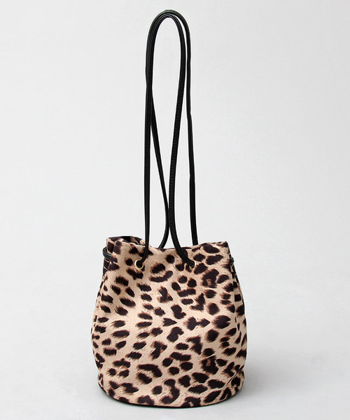 A.M.S.（エーエムエス）の「【A.M.S./エーエムエス】 レオパード 巾着バッグ / ミニショルダーバッグ（ショルダーバッグ・レディース・ブラウン系その他/ベージュ系その他・FREE）」の7枚目の写真