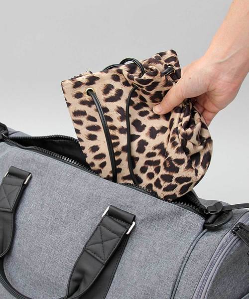 A.M.S.（エーエムエス）の「【A.M.S./エーエムエス】 レオパード 巾着バッグ / ミニショルダーバッグ（ショルダーバッグ・レディース・ブラウン系その他/ベージュ系その他・FREE）」の11枚目の写真