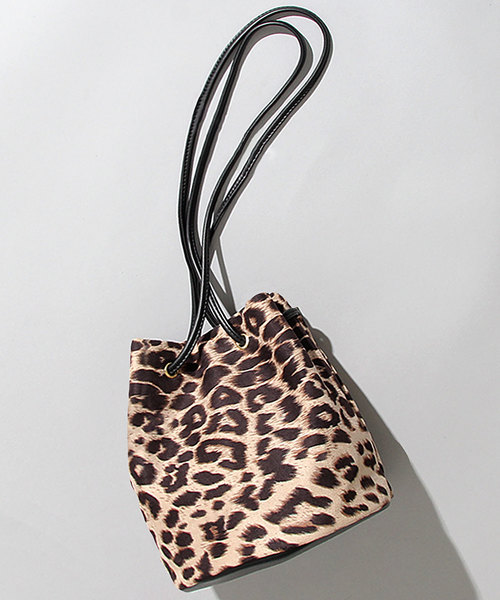 A.M.S.（エーエムエス）の「【A.M.S./エーエムエス】 レオパード 巾着バッグ / ミニショルダーバッグ（ショルダーバッグ・レディース・ブラウン系その他/ベージュ系その他・FREE）」の14枚目の写真