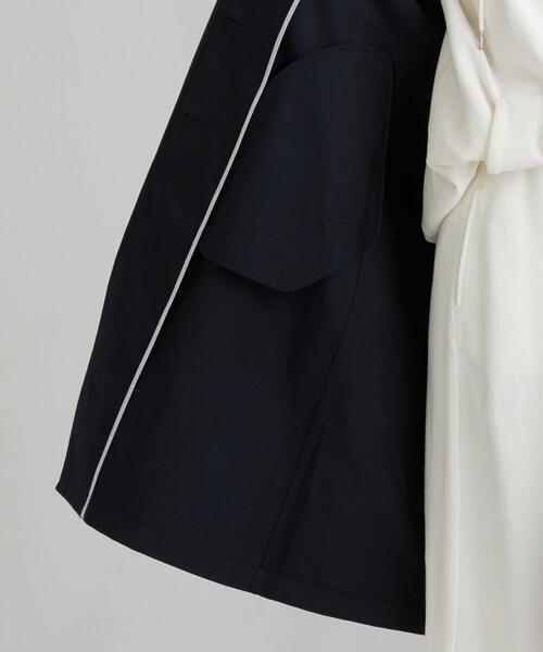 green label relaxing(グリーンレーベルリラクシング)の「◆SC T/C ステンカラ-コート(ステンカラーコート・レディース・オレンジ/ケリー/ベージュ/ネイビー/ライム・40/42/38/36/44)」の12枚目の写真