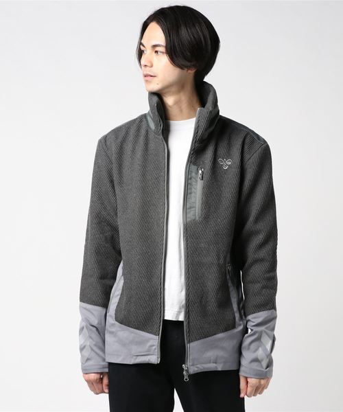 hummel(ヒュンメル)の「直営店・WEB限定 hummel(ヒュンメル)異素材コンビブルゾン(ブルゾン・メンズ・ブラック/グレー・SMALL/MEDIUM/LARGE/X-LARGE)」の11枚目の写真