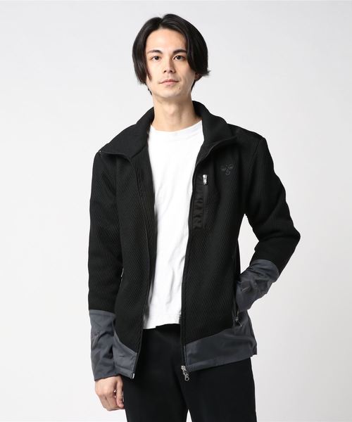 hummel(ヒュンメル)の「直営店・WEB限定 hummel(ヒュンメル)異素材コンビブルゾン(ブルゾン・メンズ・ブラック/グレー・SMALL/MEDIUM/LARGE/X-LARGE)」の12枚目の写真