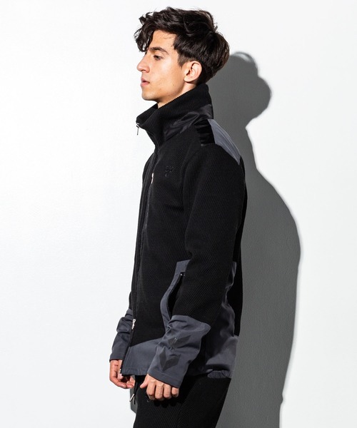 hummel(ヒュンメル)の「直営店・WEB限定 hummel(ヒュンメル)異素材コンビブルゾン(ブルゾン・メンズ・ブラック/グレー・SMALL/MEDIUM/LARGE/X-LARGE)」の8枚目の写真