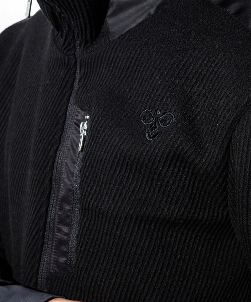 hummel(ヒュンメル)の「直営店・WEB限定 hummel(ヒュンメル)異素材コンビブルゾン(ブルゾン・メンズ・ブラック/グレー・SMALL/MEDIUM/LARGE/X-LARGE)」の13枚目の写真