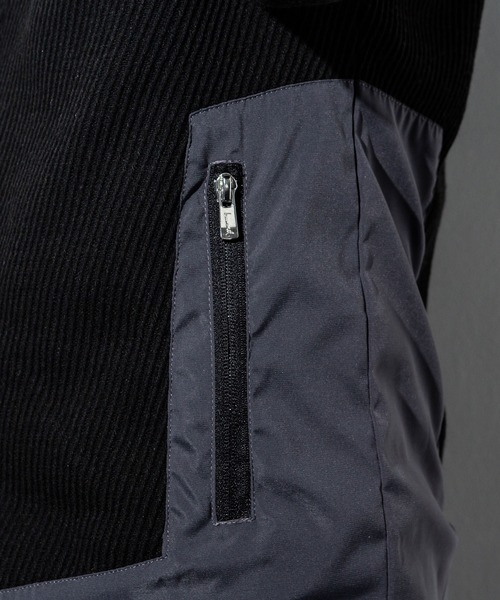 hummel(ヒュンメル)の「直営店・WEB限定 hummel(ヒュンメル)異素材コンビブルゾン(ブルゾン・メンズ・ブラック/グレー・SMALL/MEDIUM/LARGE/X-LARGE)」の14枚目の写真