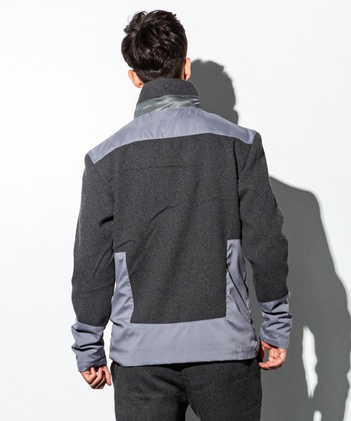 hummel(ヒュンメル)の「直営店・WEB限定 hummel(ヒュンメル)異素材コンビブルゾン(ブルゾン・メンズ・ブラック/グレー・SMALL/MEDIUM/LARGE/X-LARGE)」の16枚目の写真