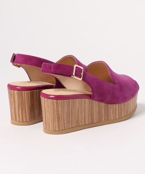 cava cava（サヴァサヴァ）の「〈cava cava (サヴァサヴァ)〉スリングバック厚底サンダル（サンダル・レディース・ブラック/マスタード/プラチナム/ピンク・23.5cm/24.0cm/23.0cm/22.5cm/24.5cm）」の5枚目の写真