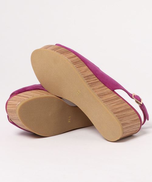 cava cava（サヴァサヴァ）の「〈cava cava (サヴァサヴァ)〉スリングバック厚底サンダル（サンダル・レディース・ブラック/マスタード/プラチナム/ピンク・23.5cm/24.0cm/23.0cm/22.5cm/24.5cm）」の6枚目の写真