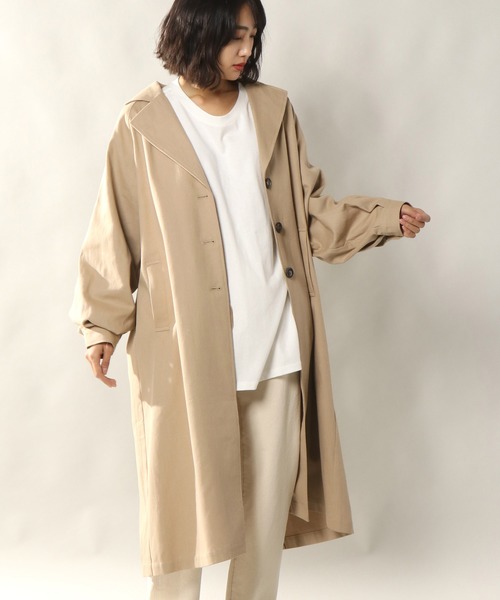 notch.（ノッチ）の「バックルポイントスリットコート（トレンチコート