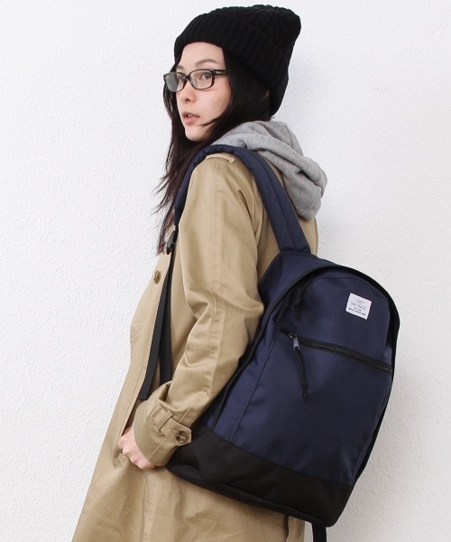 coen（コーエン）の「ナイロンバックパック（バックパック/リュック・レディース・ケリー/ネイビー/レッド・FREE）」の3枚目の写真