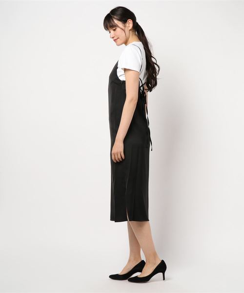 archives（アルシーヴ）の「サテンVネックキャミワンピース（ワンピース・レディース・ミント/グレー/ブラック・MEDIUM）」の5枚目の写真