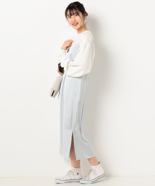 archives（アルシーヴ）の「サテンVネックキャミワンピース（ワンピース・レディース・ミント/グレー/ブラック・MEDIUM）」の21枚目の写真