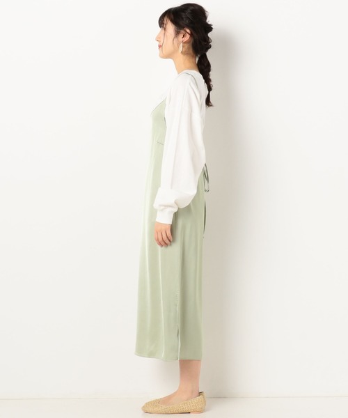 archives（アルシーヴ）の「サテンVネックキャミワンピース（ワンピース・レディース・ミント/グレー/ブラック・MEDIUM）」の11枚目の写真