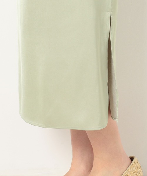 archives（アルシーヴ）の「サテンVネックキャミワンピース（ワンピース・レディース・ミント/グレー/ブラック・MEDIUM）」の7枚目の写真