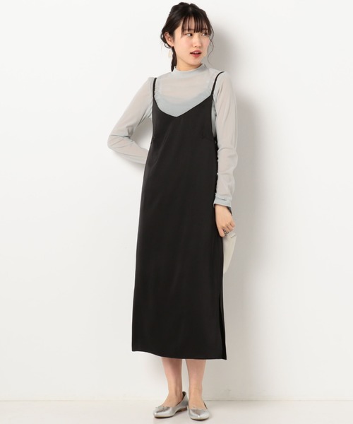 archives（アルシーヴ）の「サテンVネックキャミワンピース（ワンピース・レディース・ミント/グレー/ブラック・MEDIUM）」の17枚目の写真