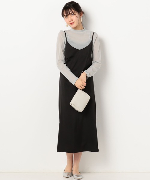 archives（アルシーヴ）の「サテンVネックキャミワンピース（ワンピース・レディース・ミント/グレー/ブラック・MEDIUM）」の19枚目の写真