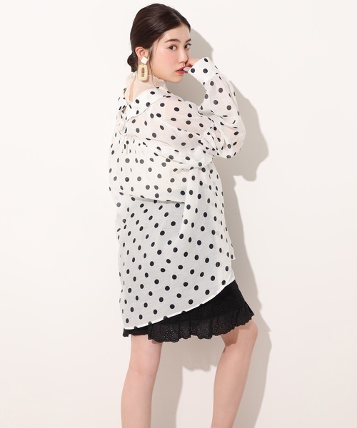 one after another NICE CLAUP(ワンアフターアナザーナイスクラップ)の「コードレーススカート(スカート・レディース・ブラック/ベージュ/オフホワイト・FREE)」の19枚目の写真