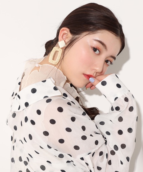 one after another NICE CLAUP(ワンアフターアナザーナイスクラップ)の「コードレーススカート(スカート・レディース・ブラック/ベージュ/オフホワイト・FREE)」の12枚目の写真