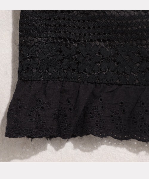 one after another NICE CLAUP(ワンアフターアナザーナイスクラップ)の「コードレーススカート(スカート・レディース・ブラック/ベージュ/オフホワイト・FREE)」の22枚目の写真