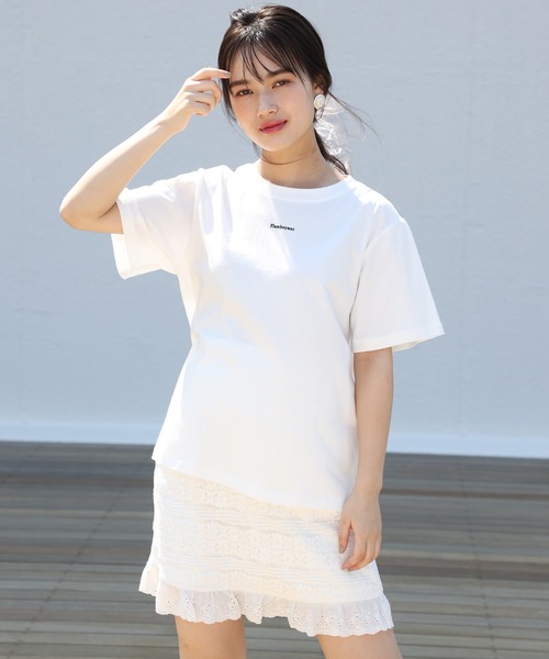 one after another NICE CLAUP(ワンアフターアナザーナイスクラップ)の「コードレーススカート(スカート・レディース・ブラック/ベージュ/オフホワイト・FREE)」の11枚目の写真