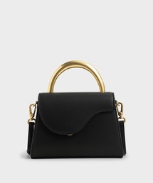ツートーンアンギュラーフラップバッグ / Two-Tone Angular Flap Bag