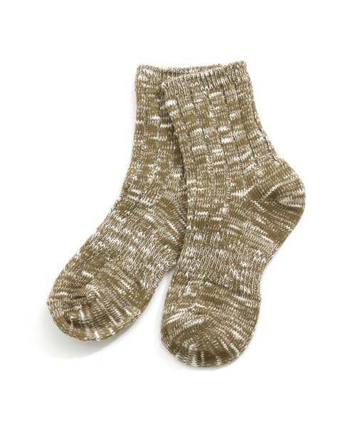 MAKE YOUR DAY（メイクユアデイ）の「スラブミックスクルーソックス（ソックス/靴下・キッズ・ベージュ/ネイビー/ブラウン/グレー/カーキ・24/12/15 /18/21）」の5枚目の写真