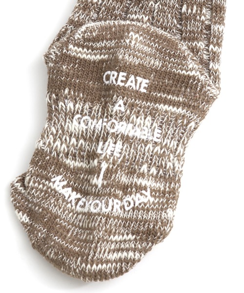 MAKE YOUR DAY（メイクユアデイ）の「スラブミックスクルーソックス（ソックス/靴下・キッズ・ベージュ/ネイビー/ブラウン/グレー/カーキ・24/12/15 /18/21）」の10枚目の写真