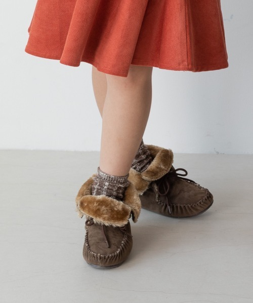 MAKE YOUR DAY（メイクユアデイ）の「スラブミックスクルーソックス（ソックス/靴下・キッズ・ベージュ/ネイビー/ブラウン/グレー/カーキ・24/12/15 /18/21）」の14枚目の写真