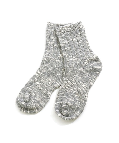 MAKE YOUR DAY（メイクユアデイ）の「スラブミックスクルーソックス（ソックス/靴下・キッズ・ベージュ/ネイビー/ブラウン/グレー/カーキ・24/12/15 /18/21）」の17枚目の写真