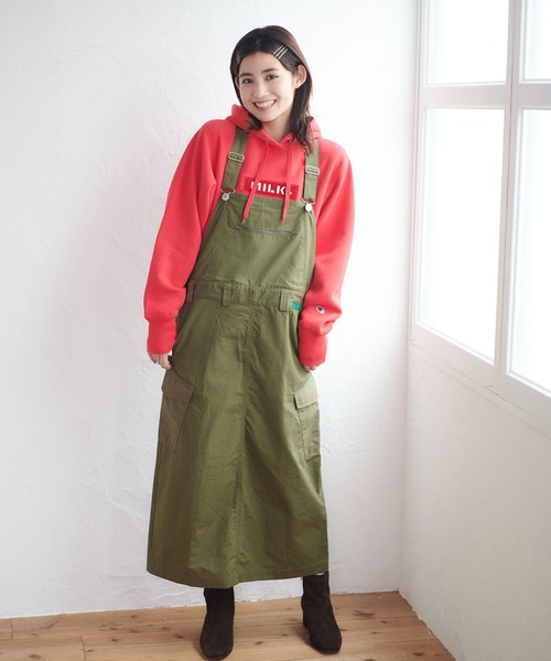 パーカー ミルクフェド チャンピオン MILKFED メンズ レディース 赤 CHAMPION EMBROIDERY BAR PATCH HOODIE MILKFED. パーカー ミルクフェド チャンピオン MILKFED メンズ