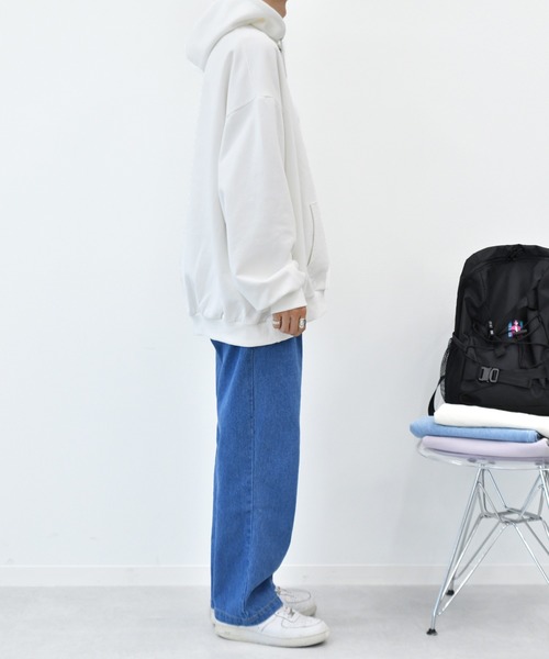 Perushu（ペルーシュ）の「yutayunoki × Perushu ヘビーウェイトコラボスウェットパーカー（パーカー・メンズ・ホワイト/チャコールグレー/ブラック/グレイッシュベージュ・SMALL/MEDIUM/LARGE）」の7枚目の写真