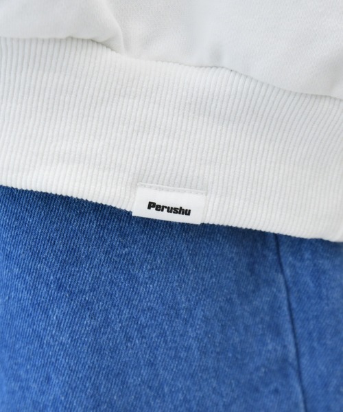 Perushu（ペルーシュ）の「yutayunoki × Perushu ヘビーウェイトコラボスウェットパーカー（パーカー・メンズ・ホワイト/チャコールグレー/ブラック/グレイッシュベージュ・SMALL/MEDIUM/LARGE）」の15枚目の写真