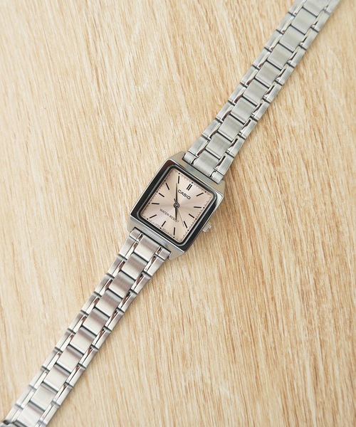 CASIO 角型メタル クォーツ スタンダード アナログ スクエアフェイス