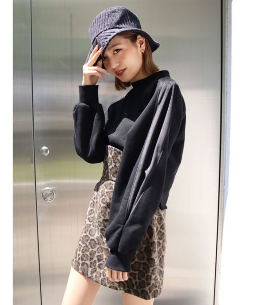 EMODA（エモダ）の「コーデュロイバケットハット（ハット・レディース・ブラック/ベージュ・FREE）」の7枚目の写真