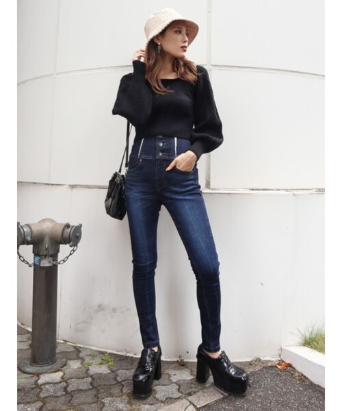 EMODA（エモダ）の「コーデュロイバケットハット（ハット・レディース・ブラック/ベージュ・FREE）」の9枚目の写真