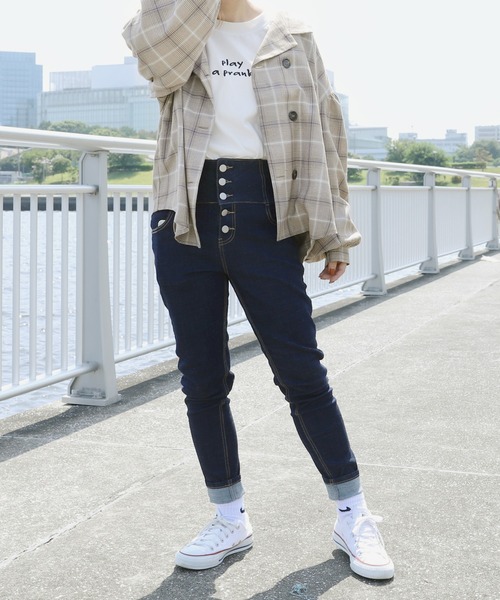 PairPair（ペアペア）の「袖ボリュームチェックシャツ（シャツ/ブラウス・レディース・ライトベージュ/ベージュ/ブラック・FREE）」の5枚目の写真